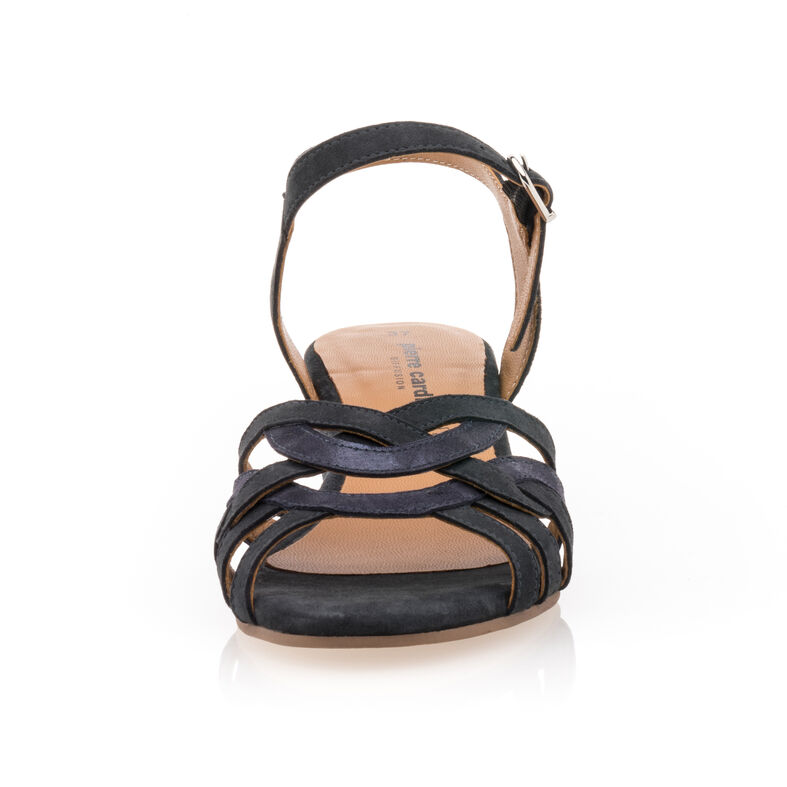 Blaue Damensandalen / Zehenfreie Schuhe