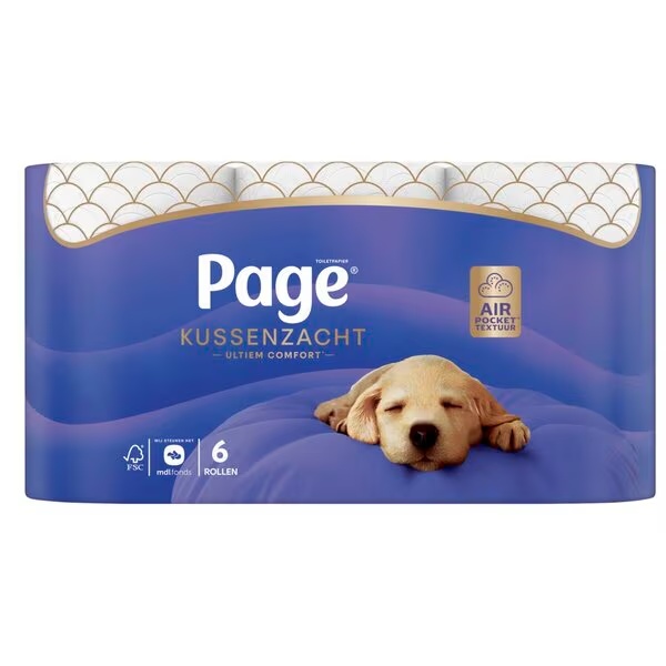Mekani toaletni papir Page Cushion<br>6 rolni