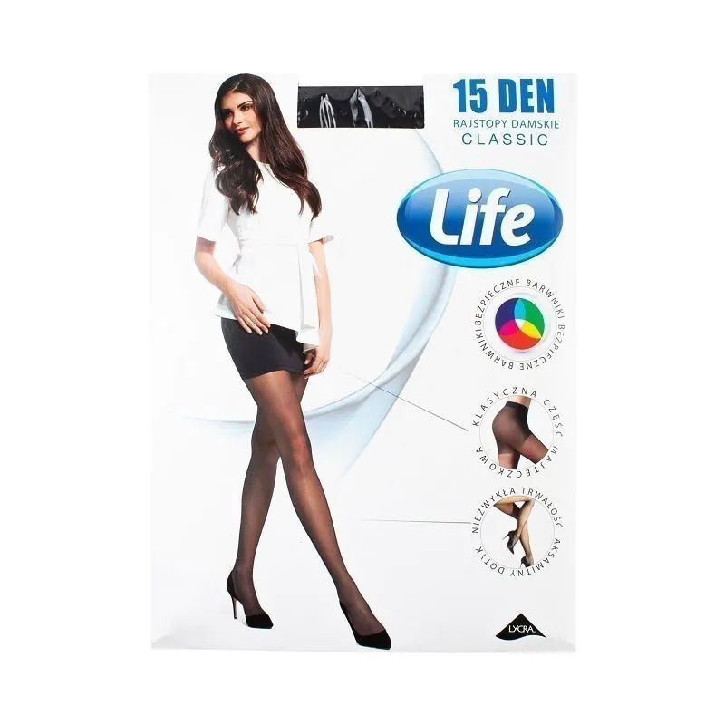 Life Rajstopy damskie 15 Den Nero Rozm.2