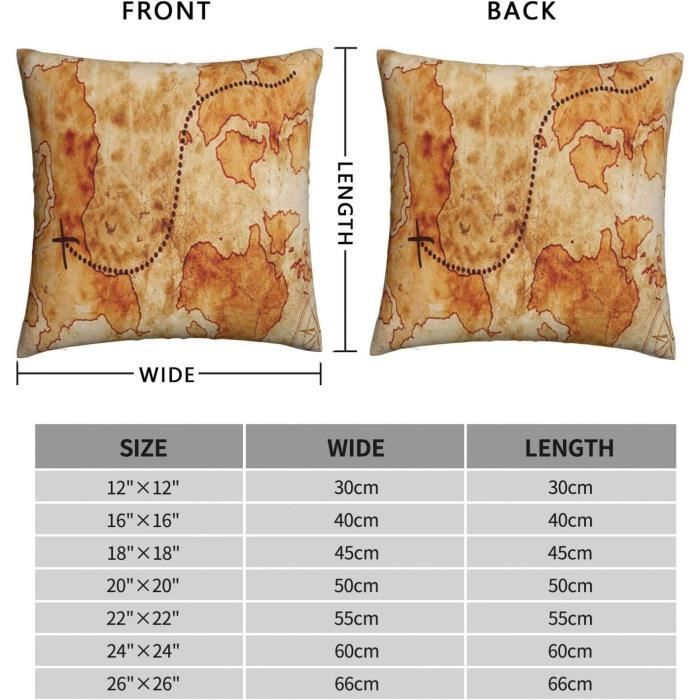 Fundas de almohada de poliéster y fibra de algodón - Rayas - 50x75cm