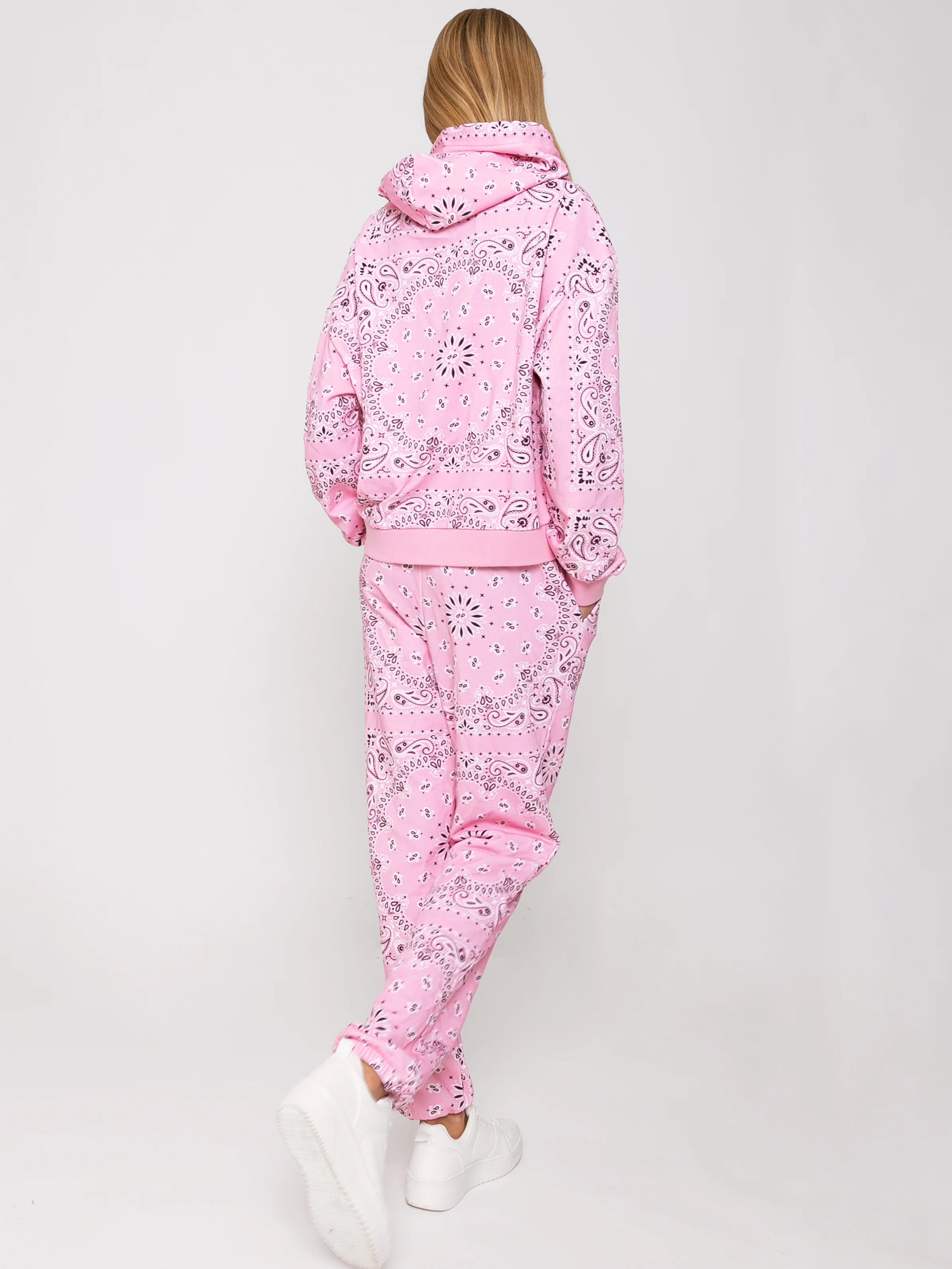 Pantalon de jogging en coton avec bandana et broderie Saint Barth