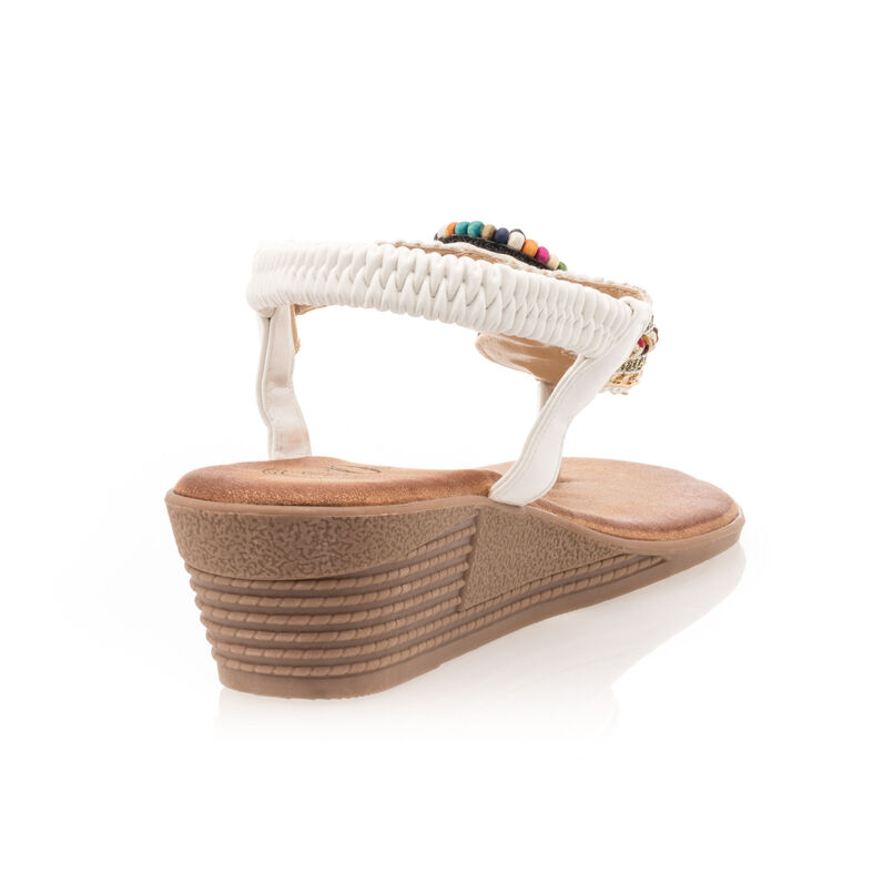 Hvite flip-flops / sandaler til dame