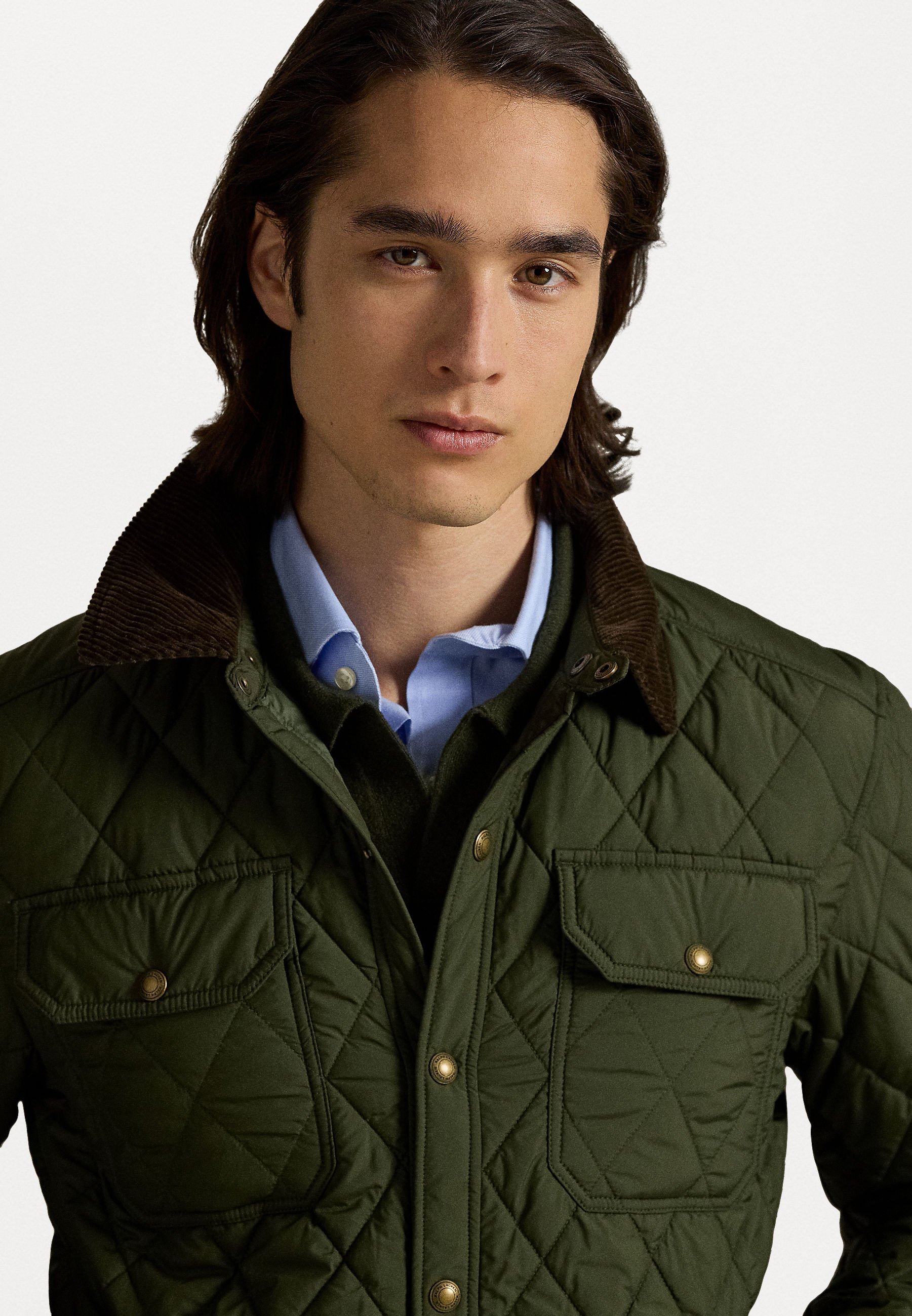 Giacca trapuntata Polo Ralph Lauren THE BEATON - Giacca leggera - verde oliva aziendale