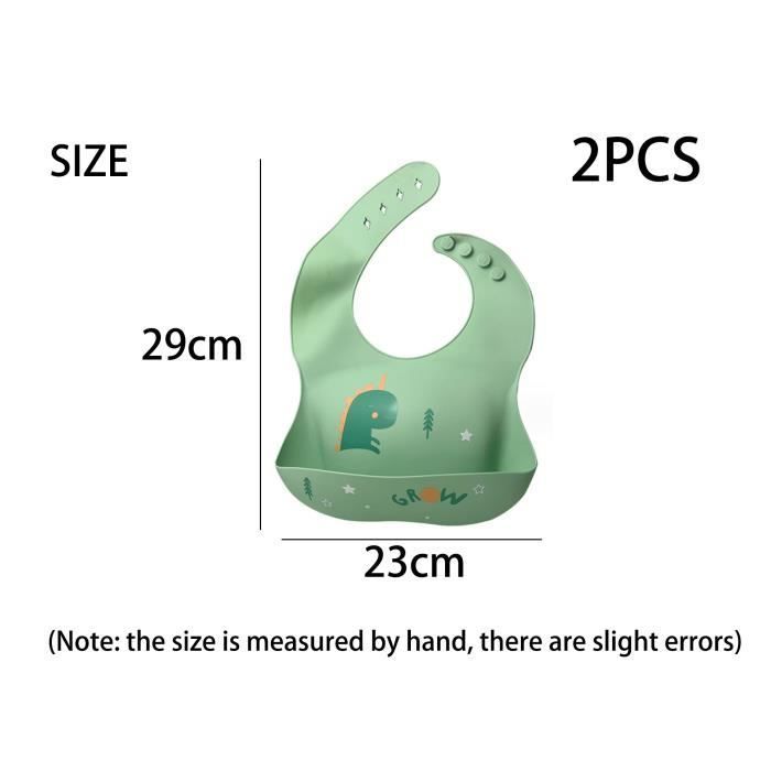 Bavoirs Turban de bébé, 2 PCS Bavoirs en Silicone de Bébé,avec Bac de Récupération,Tour de cou Réglable,sans BPA,Faciles à Nettoyer