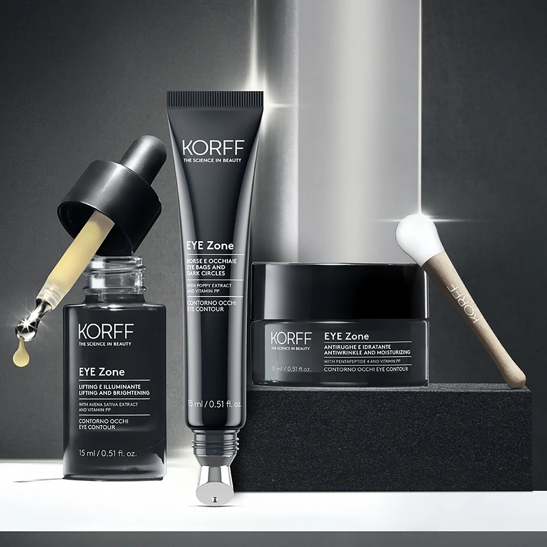 KORFF Korff Eyezone Soin contour des yeux liftant et illuminateur 15 ml Pour un regard frais et éclatant