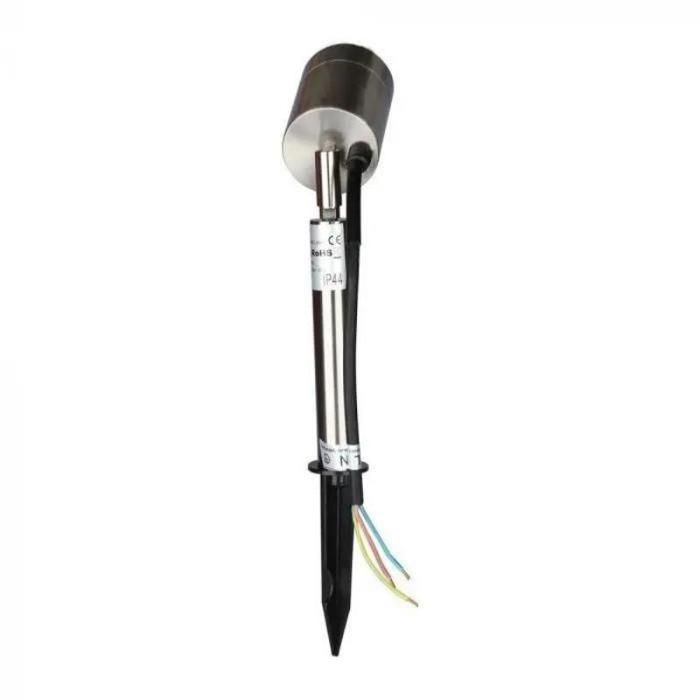 Foco de exterior con estaca SILAMP de acero inoxidable IP44 para bombilla GU10