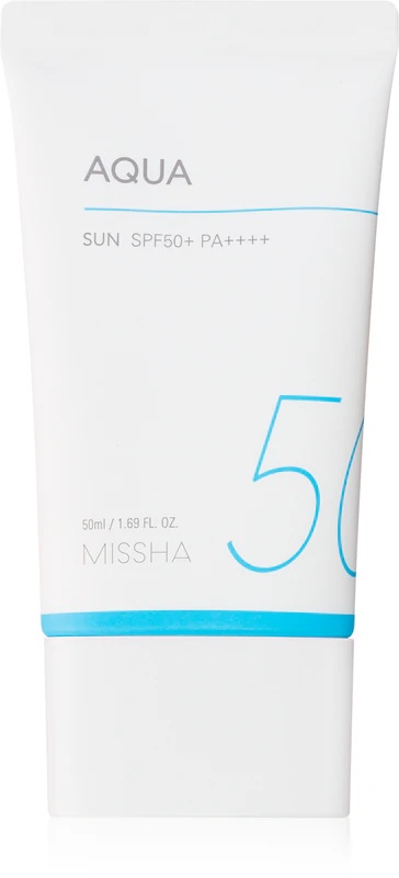 „Missha All Around Safe Block Aqua Sun“ veido apsaugos nuo saulės gelis SPF 50+