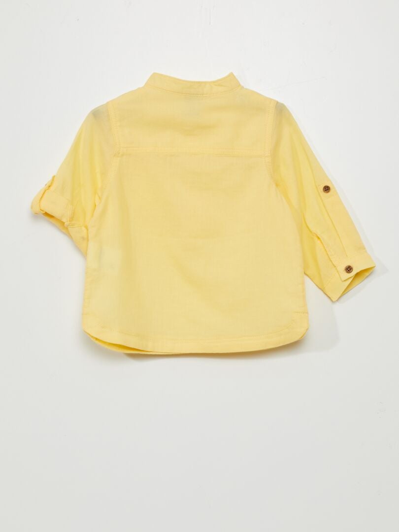Camisa com gola Seraph - AMARELA