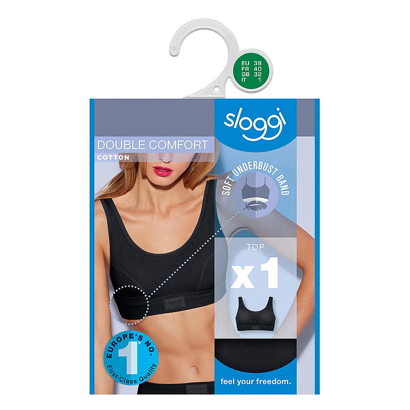 Sloggi Sloggi-toppi koko 46 musta, Double Comfort