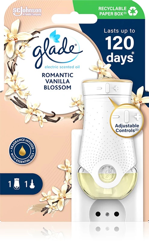 GLADE Романтични електрични дифузор цвета ваниле