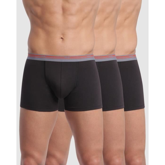 Boxer x3 de DIM Classic Colors Negro