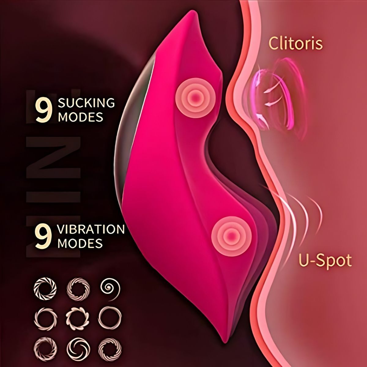 Intimni erotski dodatak Petal Secret vibrator - ruža
