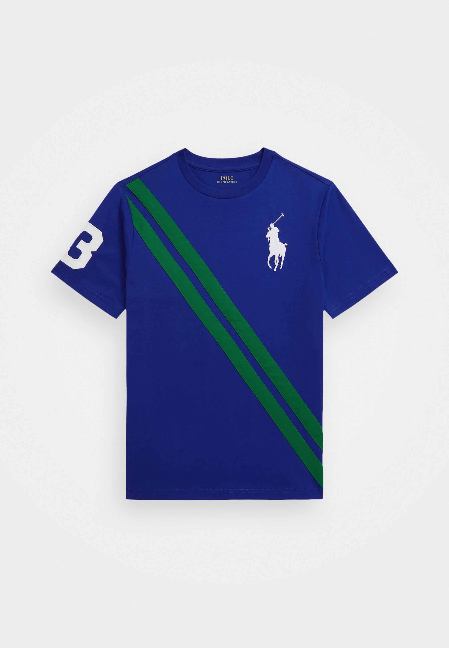 Polo Ralph Lauren Basic T-shirt - klassiek azuurblauw/sportgroen