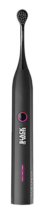 Curaprox Hydrosonic Black Is White Szczoteczka Soniczna z Główkami Węglowymi