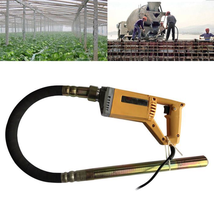 Small 850w Concrete Mixer, 35mm Concrete Vibrator Needle, Portable Electric Concrete Vibrator