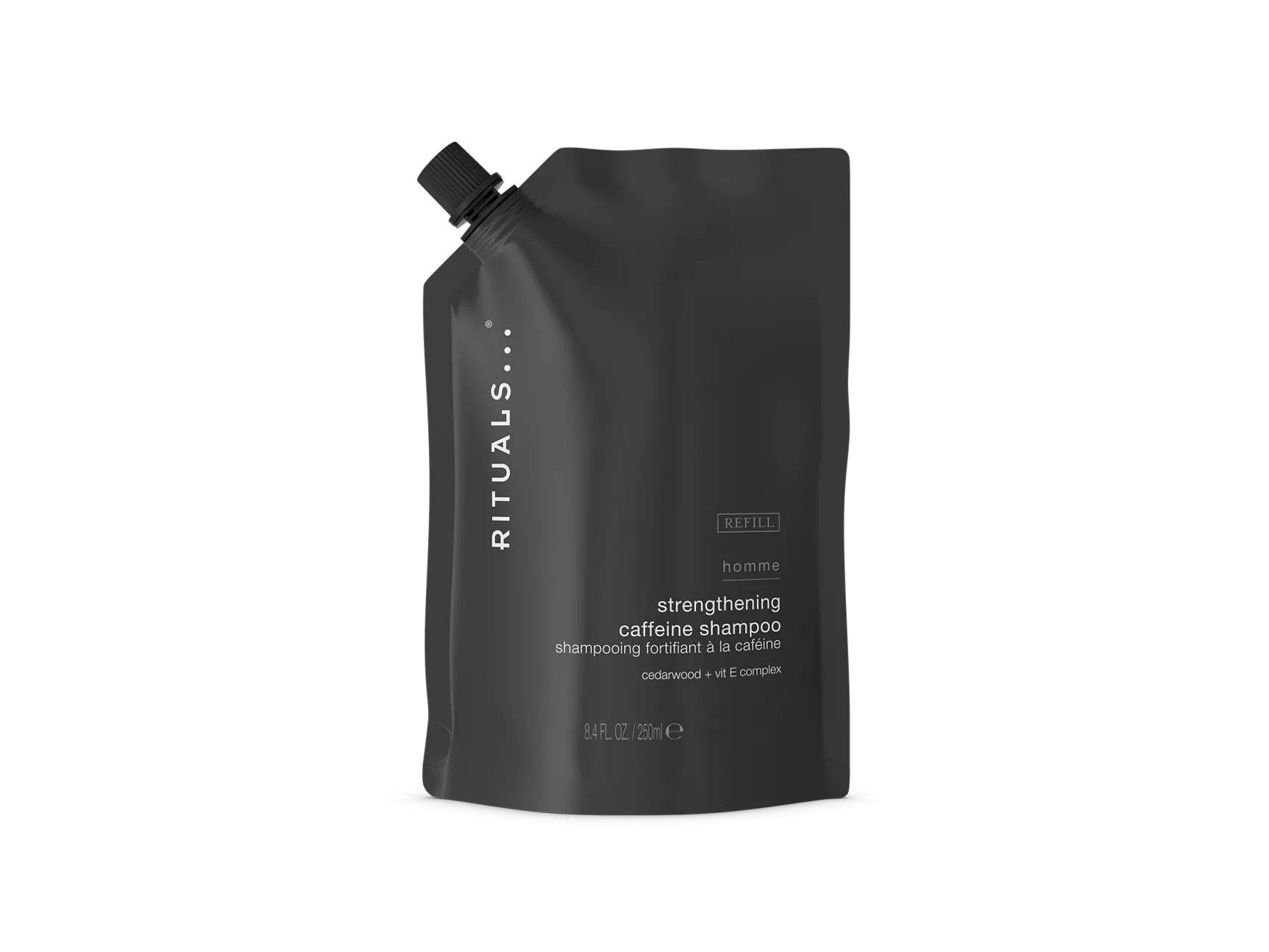 Recharge de shampoing fortifiant à la caféine pour homme