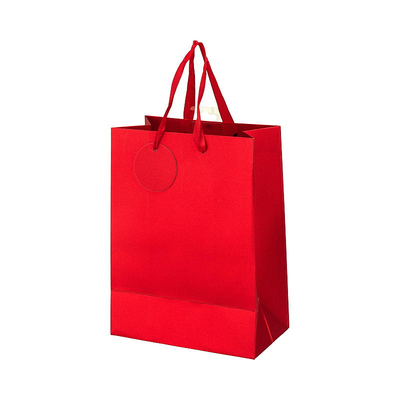 Sacchetto regalo medio glitterato 25,5x20x11 cm, colori assortiti