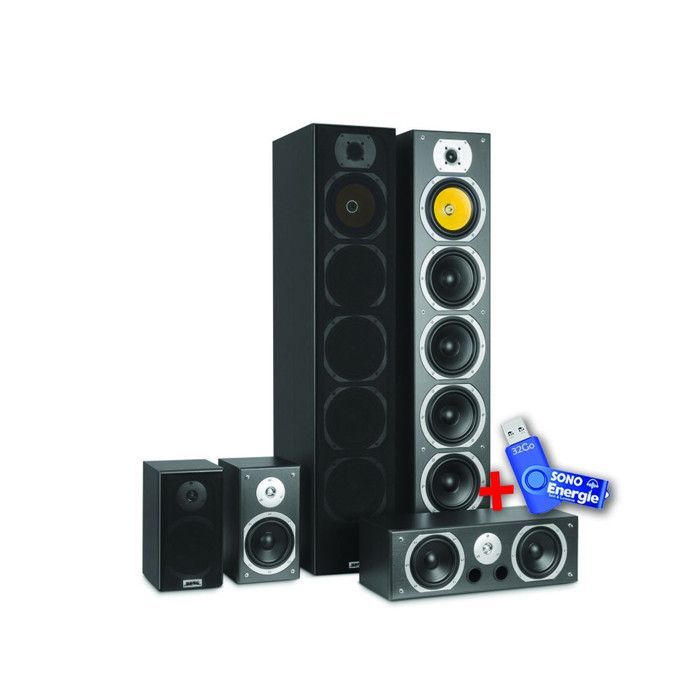 5 enceintes home ciné Hifi 1240W BENG V9B-CS-BKé +Clé USB 32G