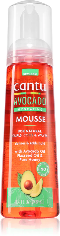 Stylingový gél CANTU Avocado Styling Mousse pre kučeravé a vlnité vlasy