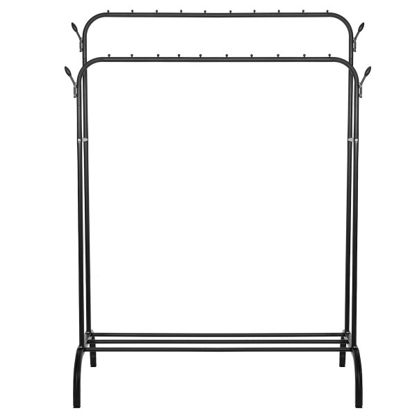 Stojak na ubrania metalowy 146x110x55 cm wieszak podłogowy