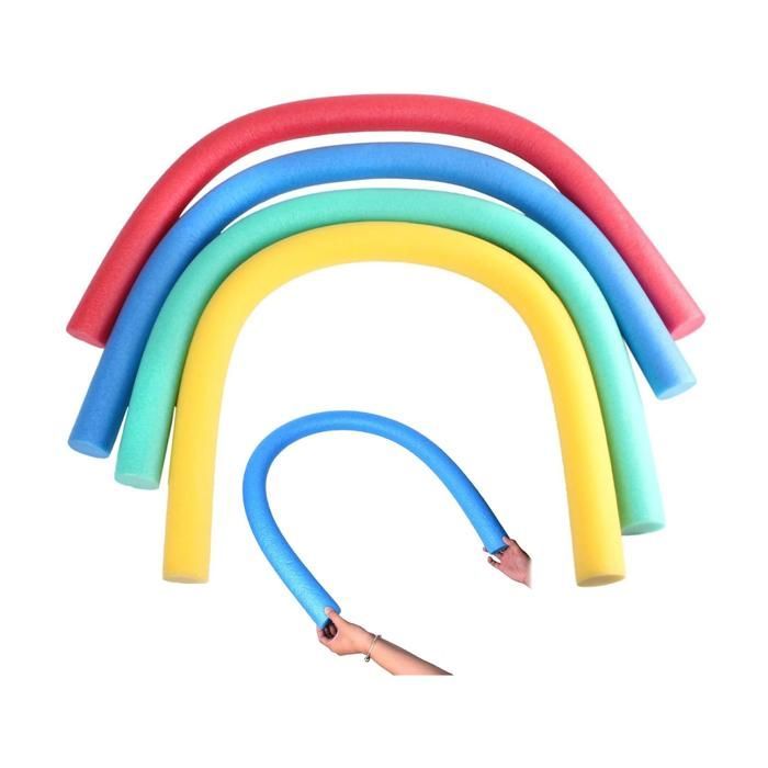 Set of 4 Pool Noodles, 150 cm, made of Soft EPE Foam, 4 Colors, Waterproof, High Buoyancy, for Children and Adults