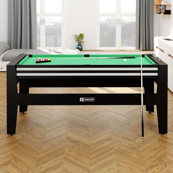 4-in-1 Multifunktionstisch GLADIATOR - SOKKER - Airhockey, Billard, Tischtennis, Brettspiel