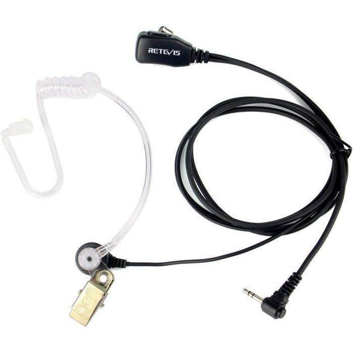 Auriculares Retevis EAM101 RT45 para walkie-talkie, 1 pin, 2,5 mm, compatibles con RT45 Motorola TLKR T92 H2O/T80 T62 T82 Extreme T81