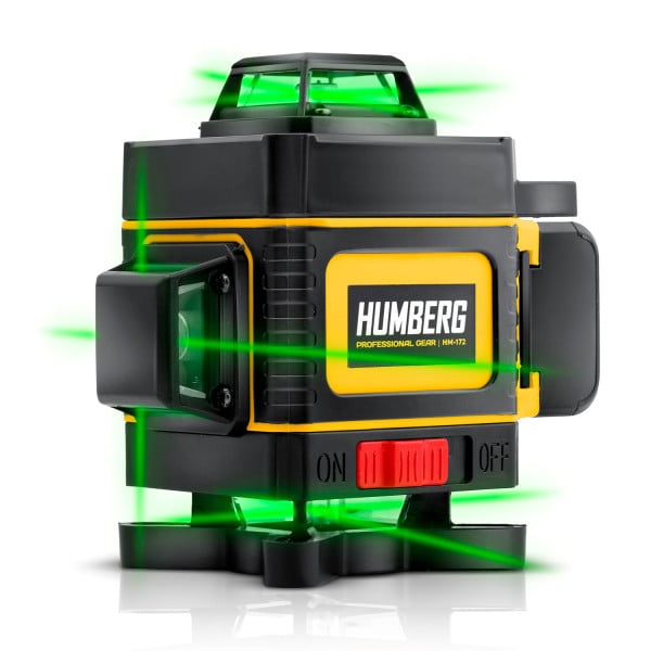 Laser krzyżowy Humberg poziomica laserowa 4D 50m zestaw 517200