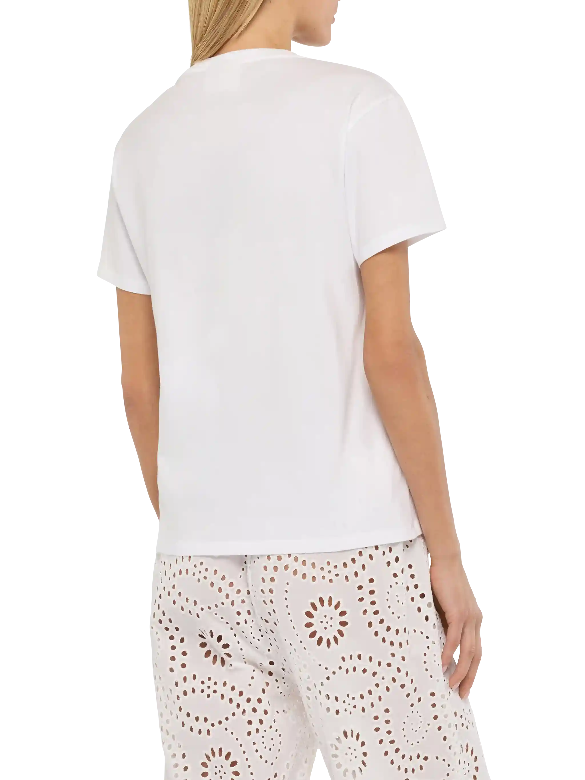 Emilie katoenen T-shirt met Texans & Tequila-borduurwerk