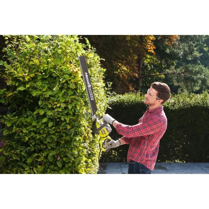 RYOBI RHT8165RL 800W elektrische heggenschaar met snoer - 65 cm messen - 34 mm mesafstand - Draaibare handgreep aan de achterzijde - HedgeSweep™