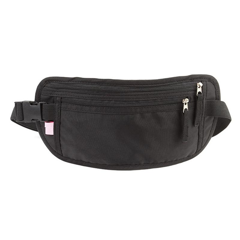 Sac de sport pour la course à pied, sac banane, poche pour bouteille d'eau et téléphone, étanche