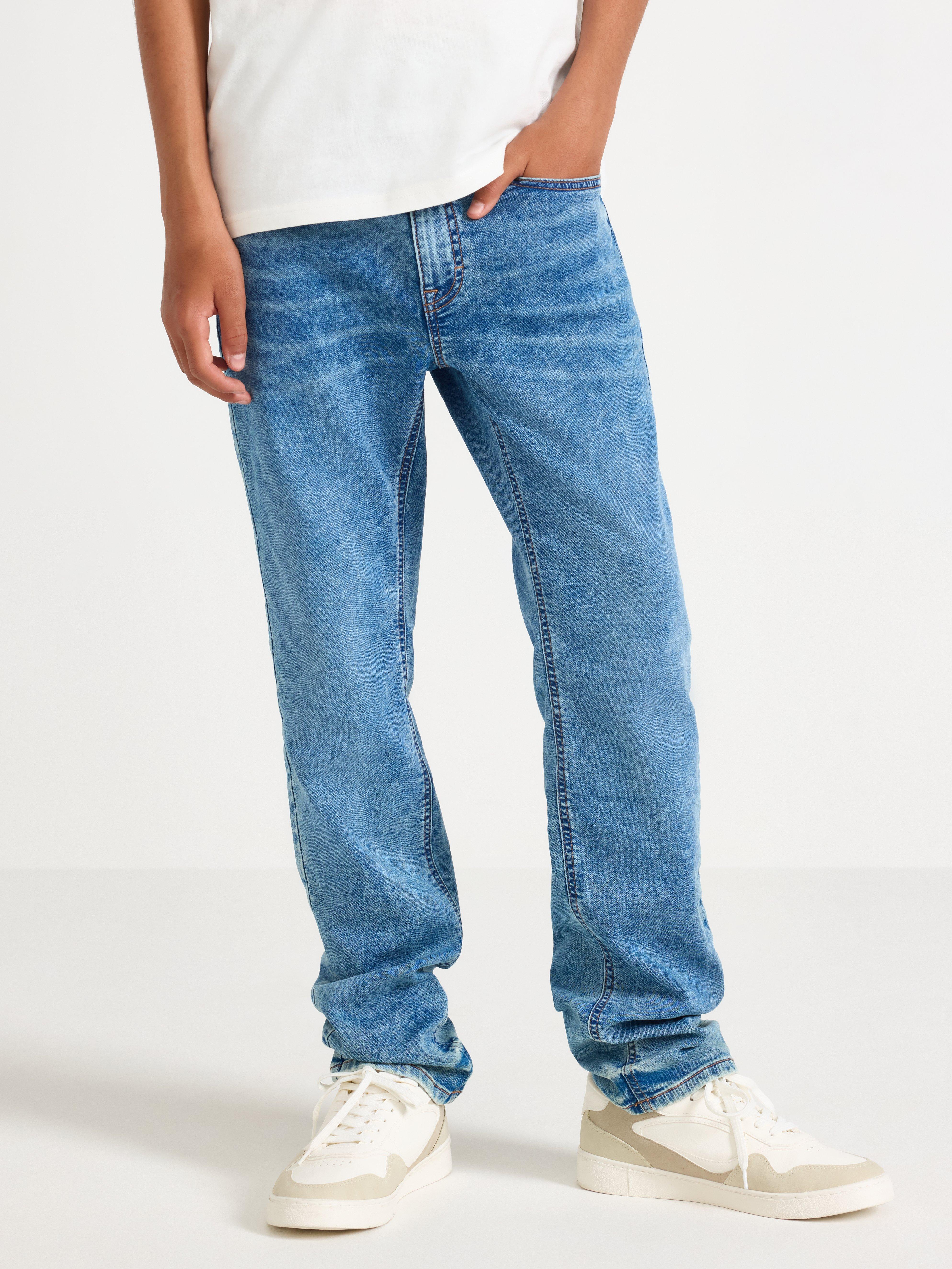 Džíny STAFFAN Regular Right s delšími nohavicemi Denim