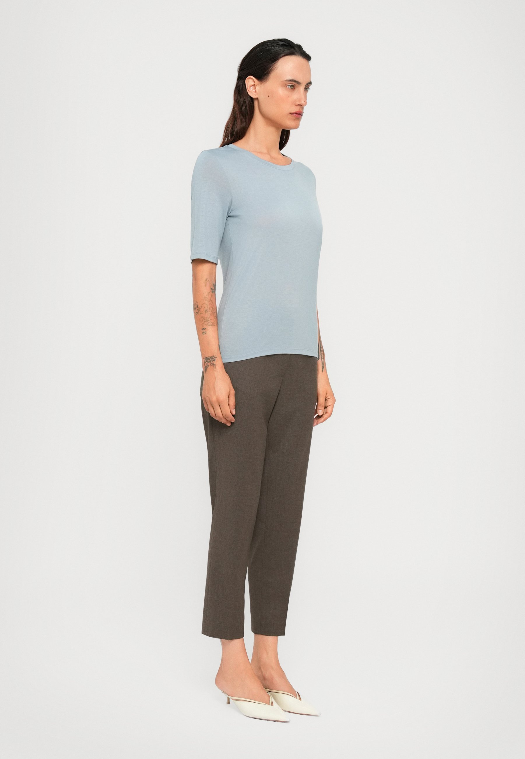 Filippa K ELENA T-shirt - T-shirt basique - bleu brume