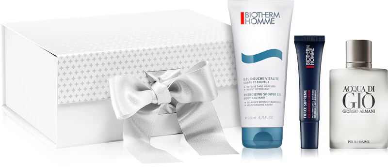 Biotherm Homme Basic Line enerģizējošās dušas želejas dāvanu komplekts vīriešiem