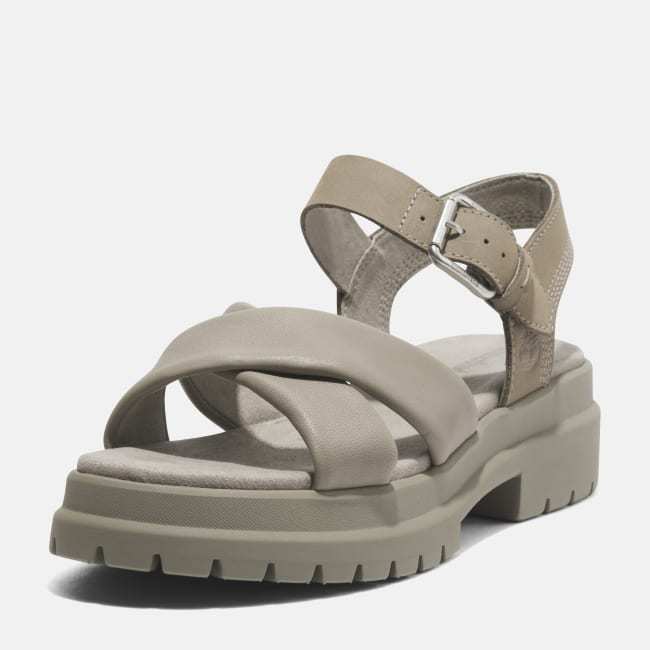 Sandalo a Listini Incrociati London Vibe da                Donna in beige