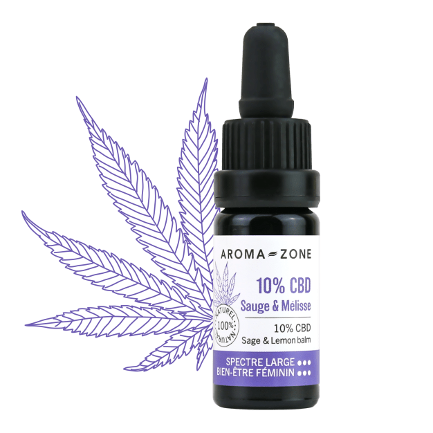 Huile CBD 10% Sauge & Mélisse - 10 ML