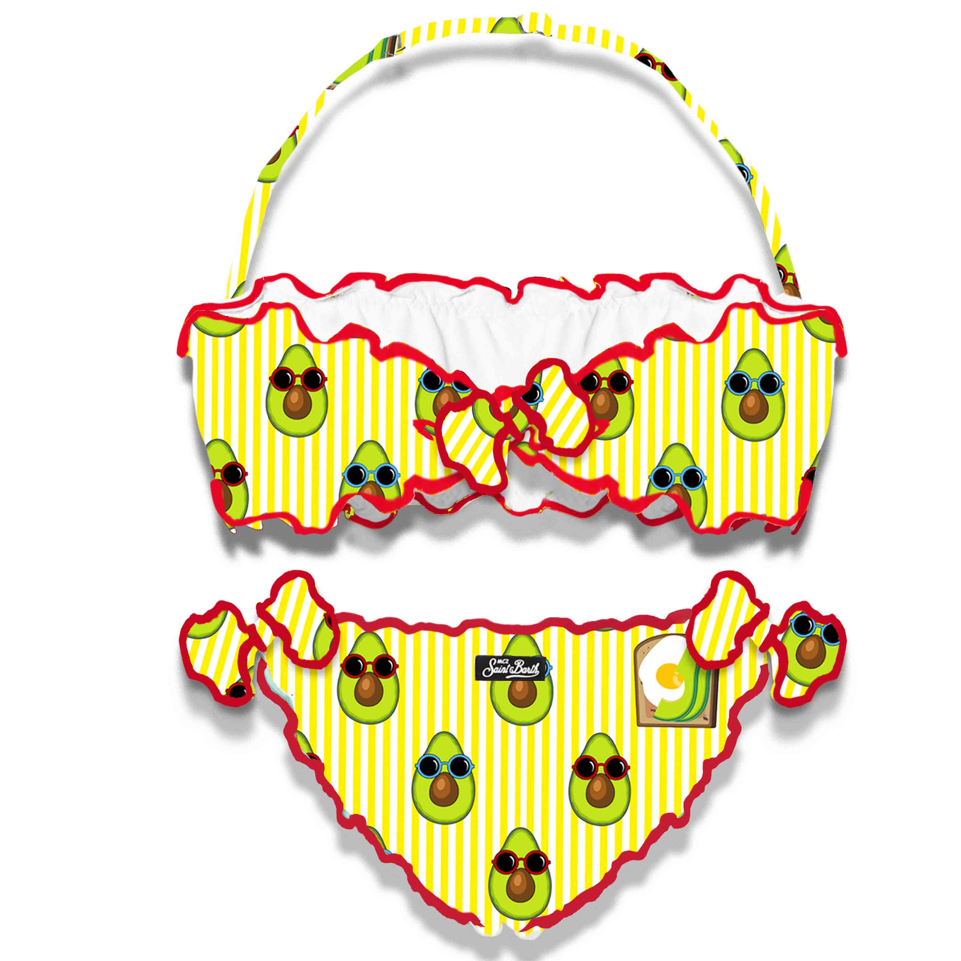 Baby-Bikini mit Avocado-Print