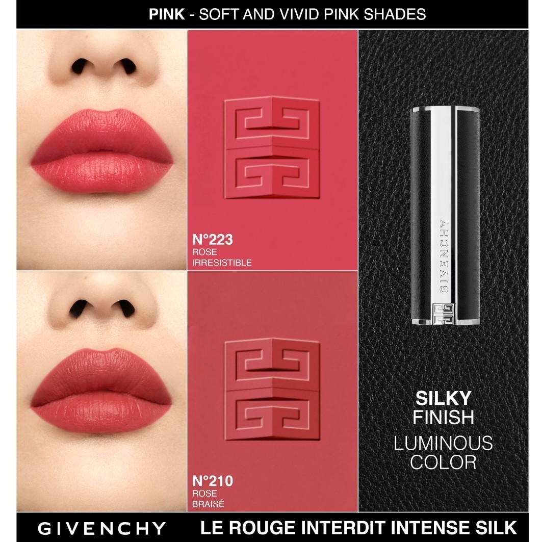 Givenchy rúž Le Rouge Interdit Intense Silk - 3,4 g
