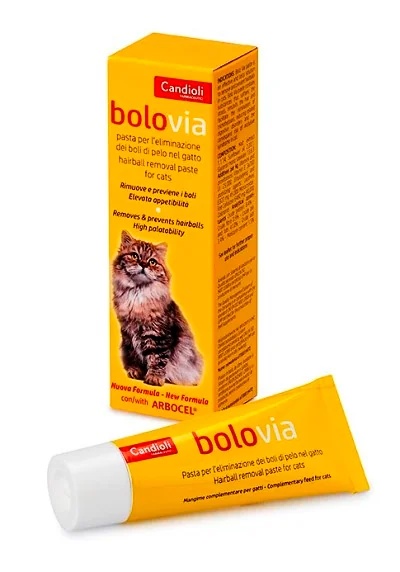 CANDIOLI Candioli Bolo Via Pasta para eliminar pelos de gato 25 gr