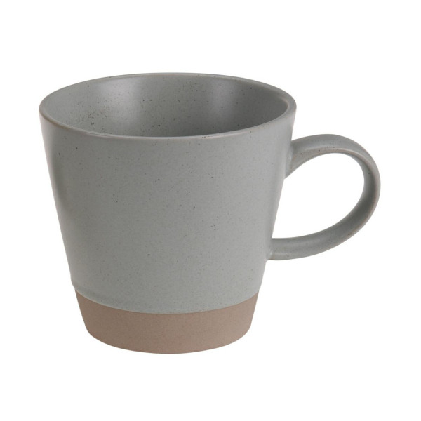 Kubek z kamionki Clay szary 340 ml Boho na kawę i herbatę