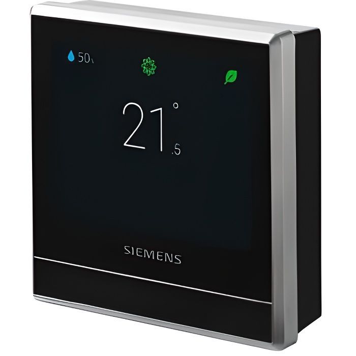 Termostato de ambiente - SIEMENS - RDS110 - Con cable, sin pilas - Conectado - Programable