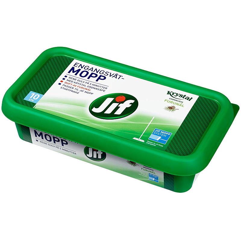 Jif Engångsmopp 10-pack Jif Kristallbarr