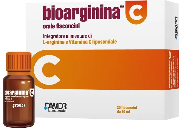 DAMOR FARMACEUTICI Bioarginina C oral 20 viales Protección contra el estrés oxidativo