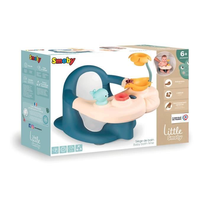 SMOBY - Little Smoby - Kylpyistuin - 2 yhdessä - Säädettävä aktiviteettialusta - Imukupit mukana - 6 kuukauden iästä alkaen - Valmistettu Ranskassa