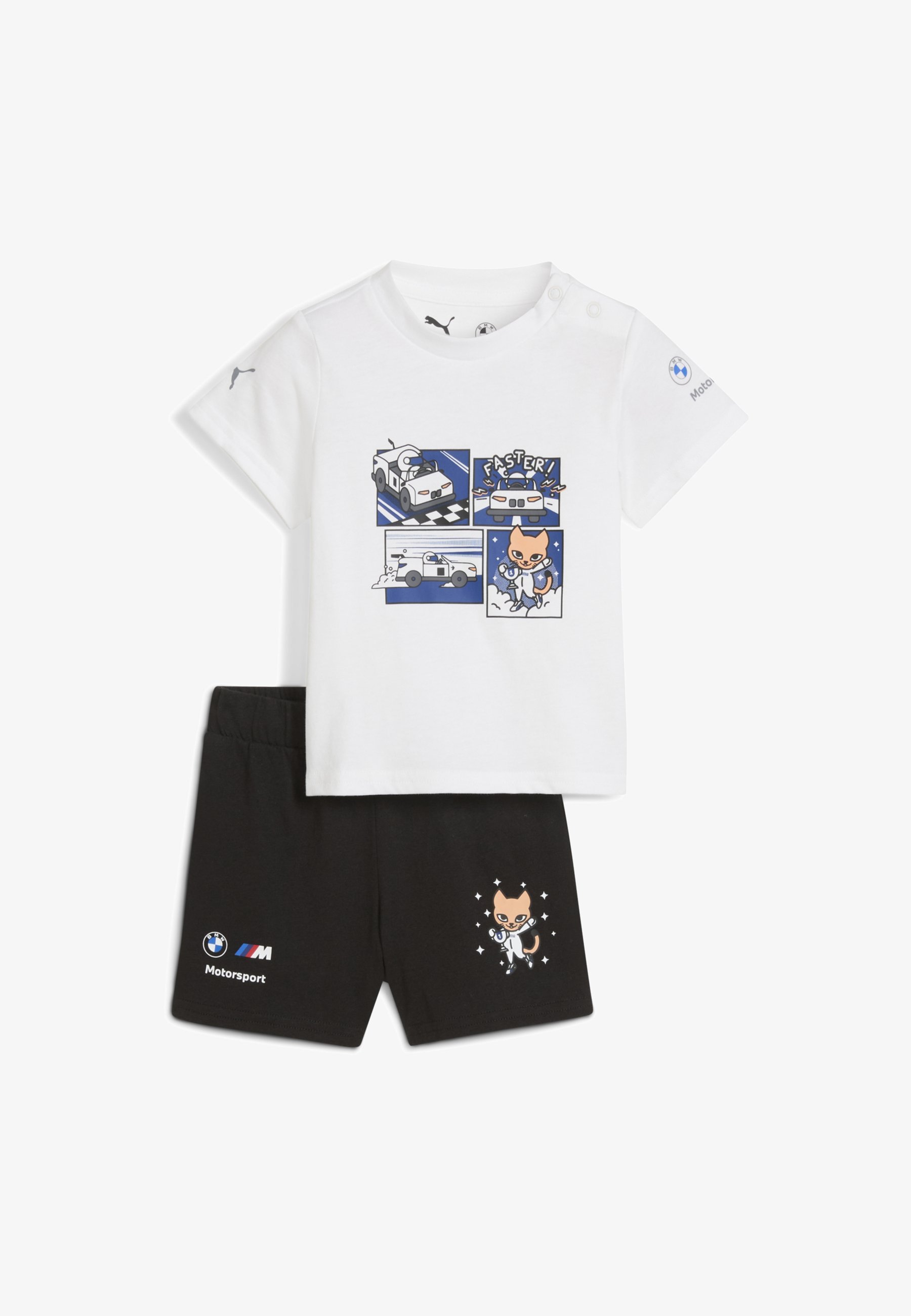 BMW MMS ESS SHORTSLEEVE SET - Shortsit - whitePuma