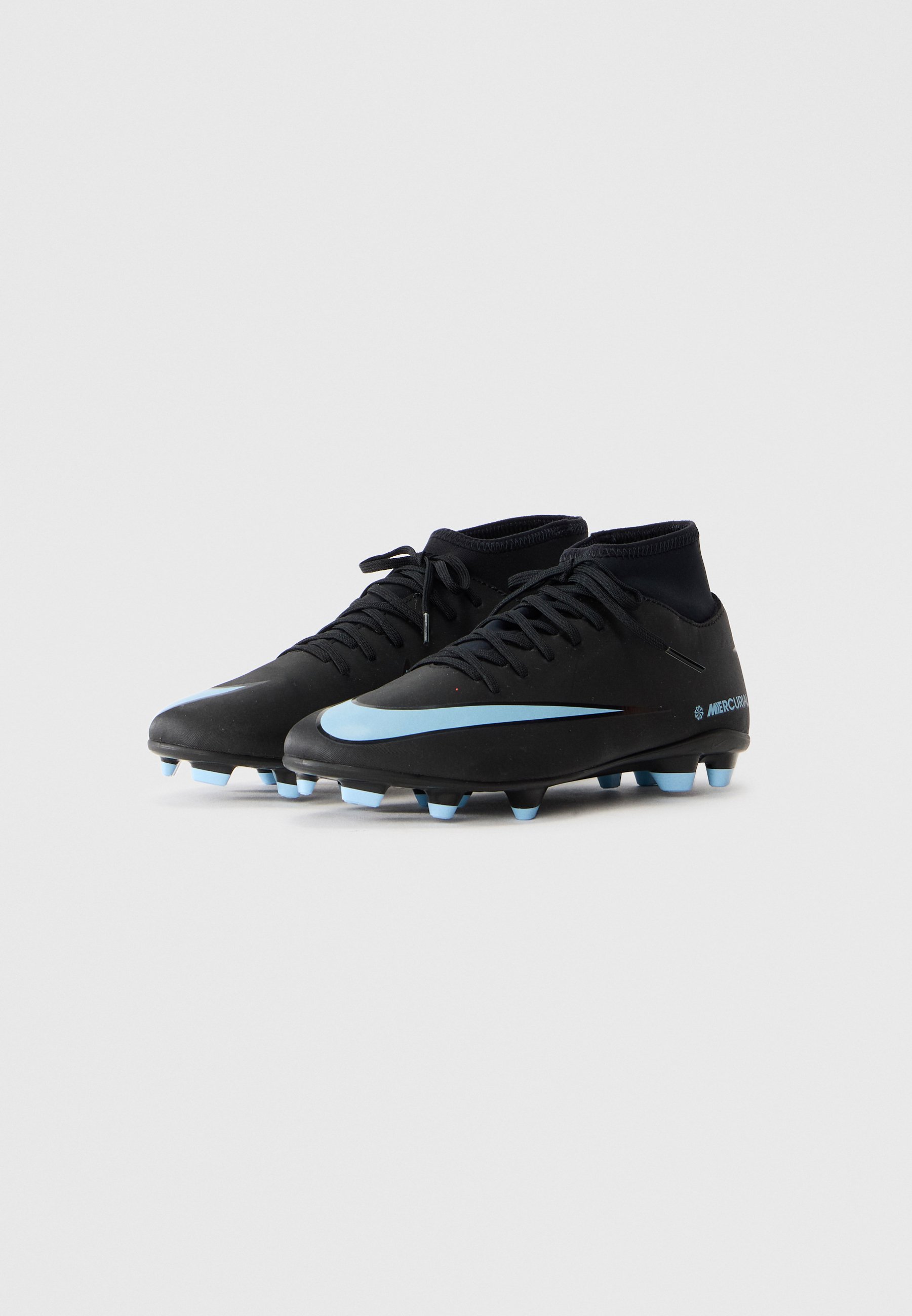 Scarpe da calcio Nike Performance MERCURIAL SUPERFLY 10 CLUB FG/MG per terreni compatti - nero/blu ghiaccio