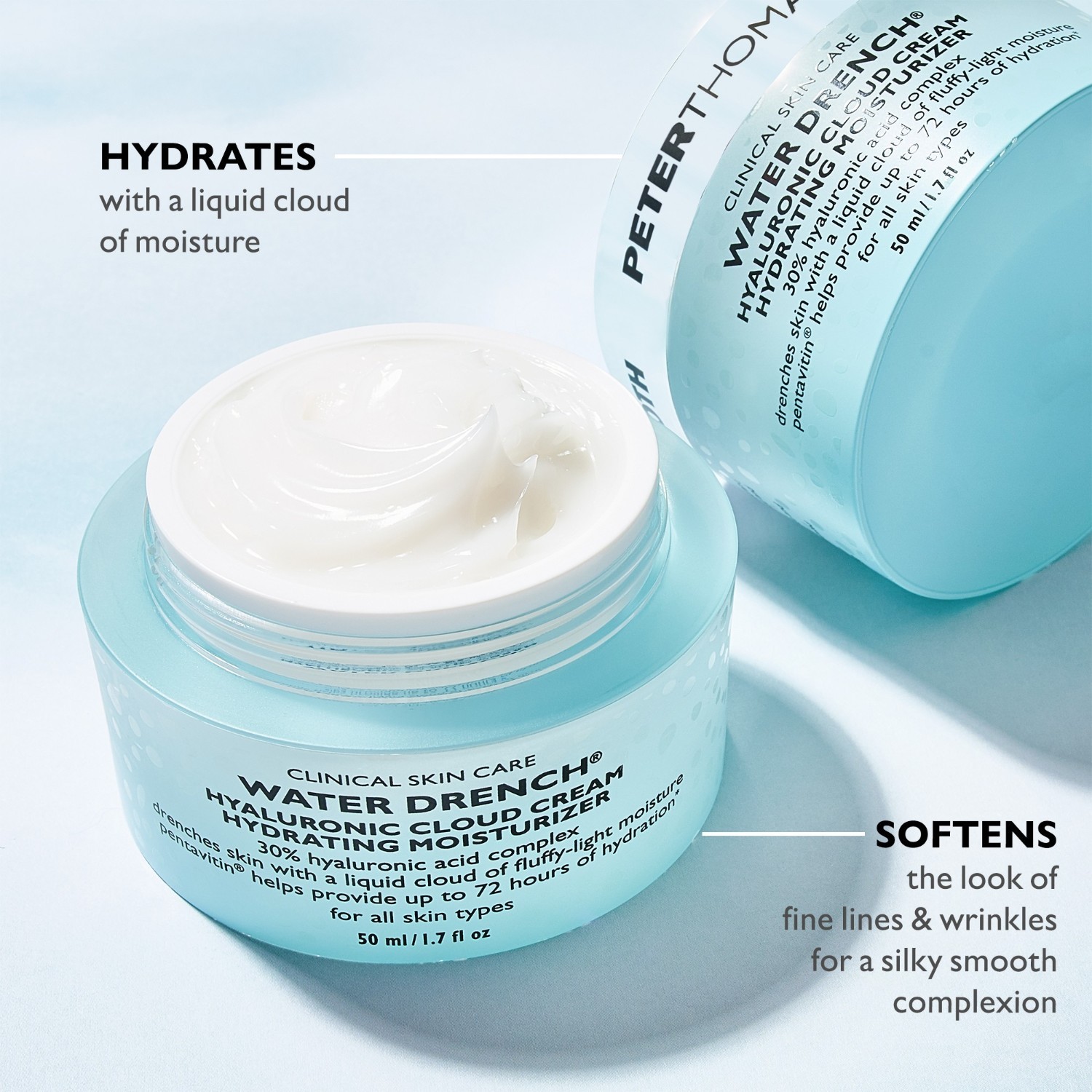 Peter Thomas Roth Water Drench™ Hyaluronic Cloud Cream drėkinamasis veido kremas – 50 ml