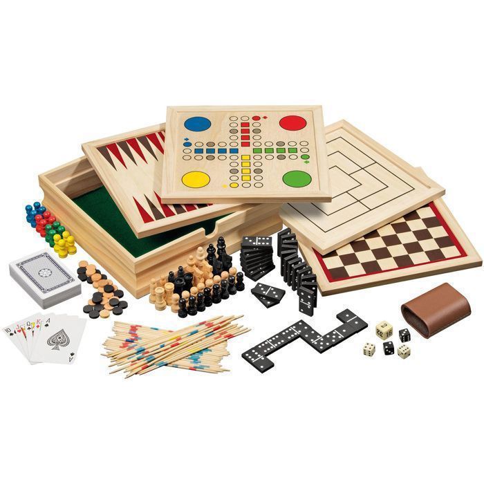 Jeu de plateau en bois - PHILOS - Compendium 10 petit - Multicolore - Mixte - Intérieur