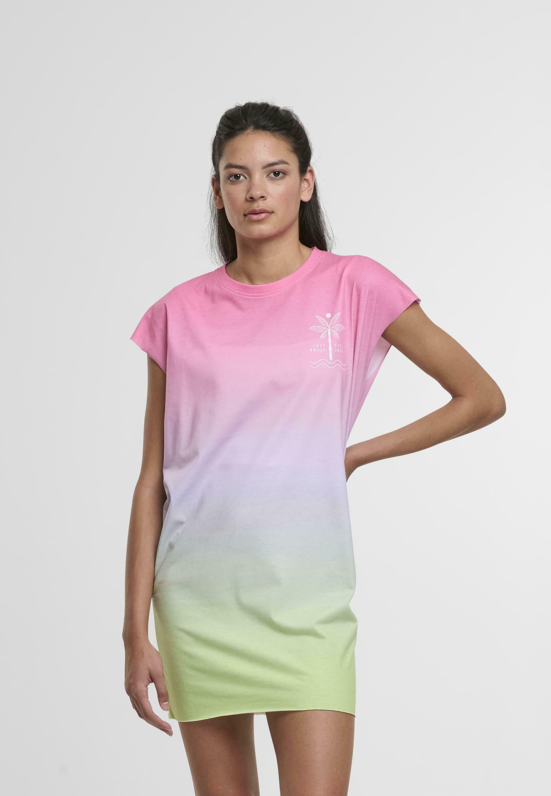 Just Rhyse VENADO - Abito in jersey - corallo lime