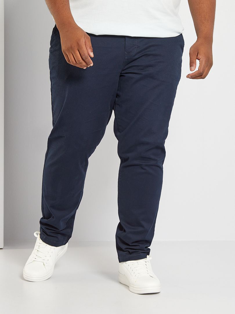 Calça chino de corte regular tamanho L34 - azul
